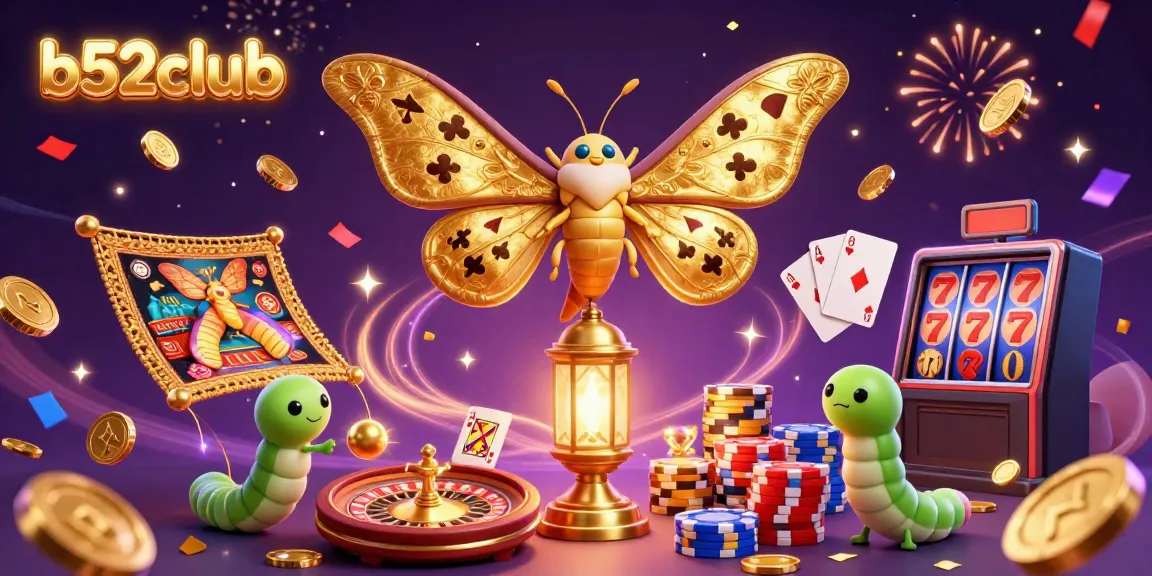 Join the excitement at b52club with a vibrant scene filled with casino games and golden rewards.