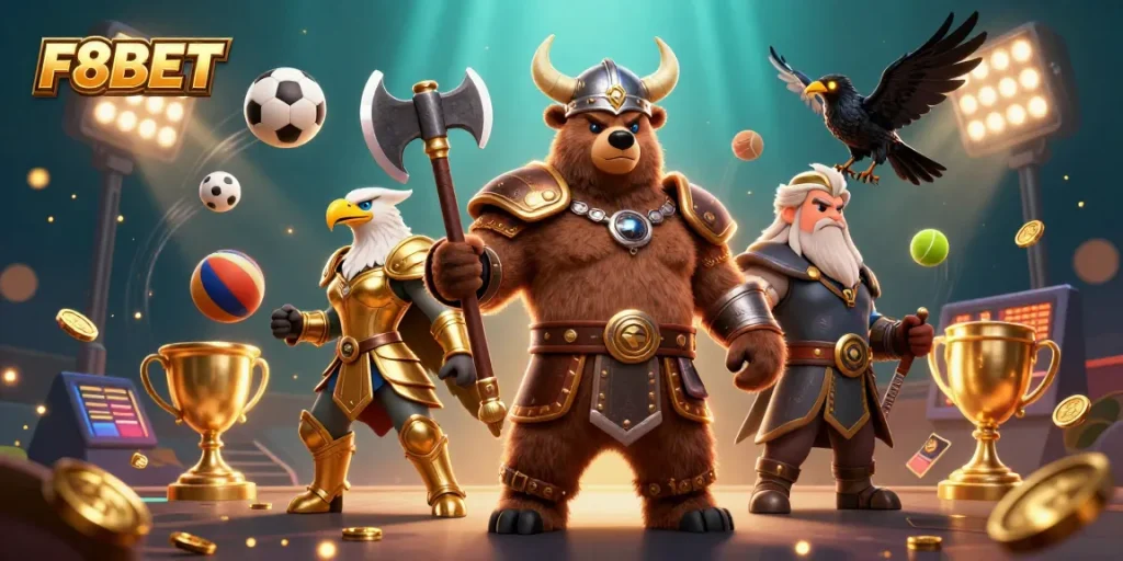 Bet with F8BET and enjoy dynamic sports action in a captivating 3D scene.