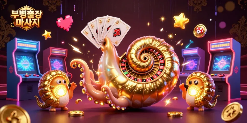 Engage in thrilling 부평출장마사지 with a giant nautilus steering the action at a digital casino.
